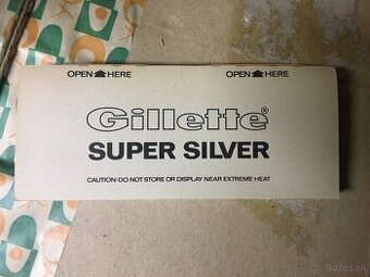 Staré retro  žiletky Gillette Super Silver