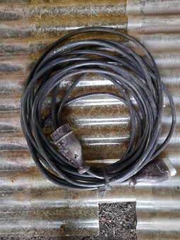 Gumový medenný elektrický kábel - 2kusy