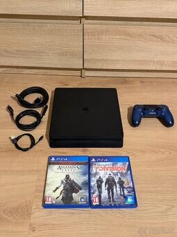 Sony PlayStation 4 Slim 500GB + originál ovládač a PS4 hry