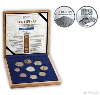 Slovensko proof set v drevenej kazete 2023
