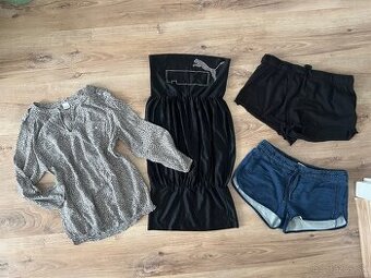 Blúzka, šaty a šortky