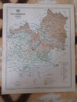 Mapa Užská župa r. 1897, Gönczy Pál
