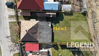 Chalupa Nesvady, pozemok 734 m2, blízko škola a autobusová s