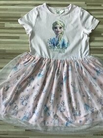 veľ. 134/140 H&M Prekrásne točivé Frozen šaty s Elzou