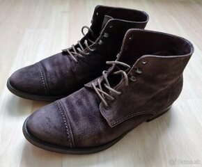 Trištvrťové celokožené (pravá koža) topánky,výroba Taliansko - 1