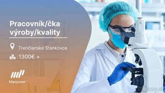 Pracovník/čka výroby/kvality