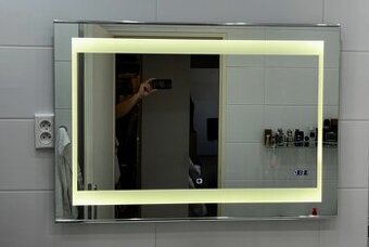 Led Zrkadlo dotykové , hodiny