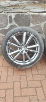 Alu disky AEZ 5x112 R18, pneu. 225/45 R18 95Y XL Semperit