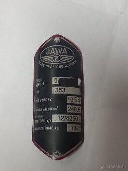 Jawa 250 353, rok 1956