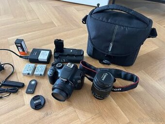 📷 Canon EOS 550D + 2 objektívy + príslušenstvo (skvelý mix)