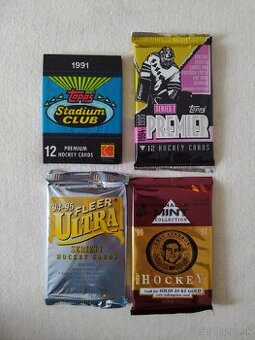 Hokejové kartičky - boxy a balíčky NHL - 1