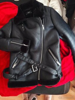 Zimná koženková bunda dámska č 48