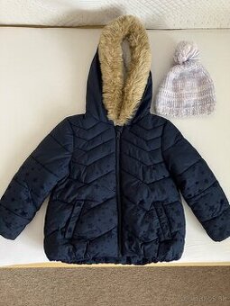 Detská bunda+čiapka, 6-7 rokov