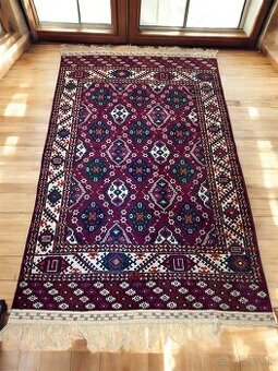 Nádherný starožitný ručne viazaný koberec, 280x155