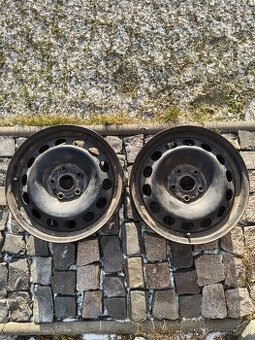 Predám 2 použité plechové disky 6,5J x 16 ET46