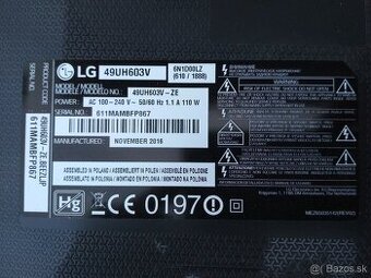 Rozpredam TV LG 49UH603V