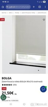 Zatemňovacie rolety JYSK