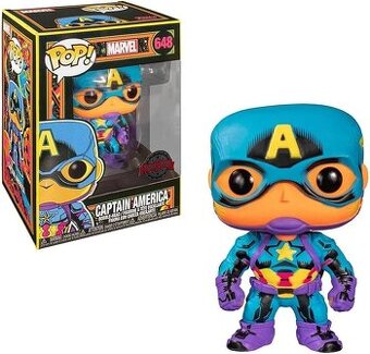 Funko POP Marvel: Black Light - Captain America - Marvel