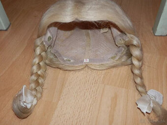 Figurína dievčaťa Käthe Kruse, starožitná, sediaca, 85 cm, d