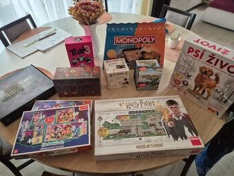 Rôzne spoločenské hry, vr. HARRY POTTER