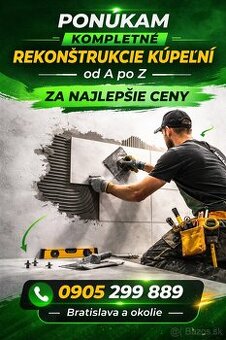Pokládka obkladov a dlažieb – BA a okolie