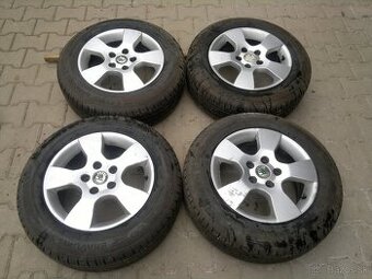 Elektrony skoda 5x112 R15, letne pneu 195/65 r15