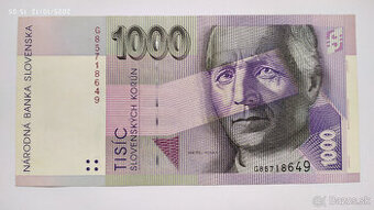 Bankovky 1000 SK a 500 Sk