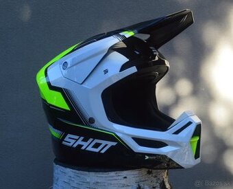 helma prilba SHOT MIPS bielo žltá fluo