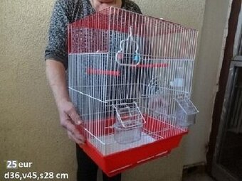 klietka pre vtaky (2ks) v dvoch farbach