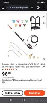 Teleskopicke predlzenie na cistenie fasad