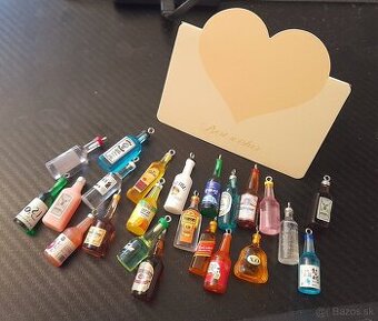 23 kusov miniatúrnych alkoholových fliaš,nove
