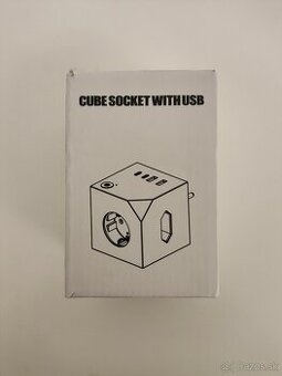#L0053 Kocková zásuvka s USB (Cube Socket E19D)
