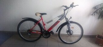 Predám zachovalý červený horsky bicykel olpran laser disk 26