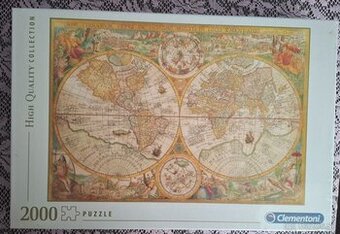 Clementoni 2000 ks puzzle – Ancient Map / Stará mapa sveta (
