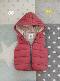 Chlapcenska prechodna bunda  a vesta 86