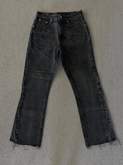 Zara Flared Washed Jeans Black