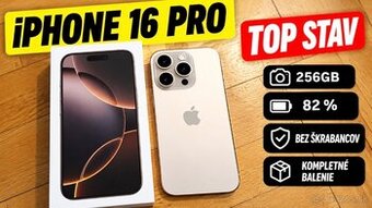 iPhone 16 Pro, Desert Titanium, 256GB | Bez škrabanca