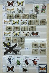 Známky - fauna - motýle + hmyz - zľava 10% - 1