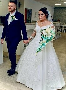 Krajkove svadobné šaty