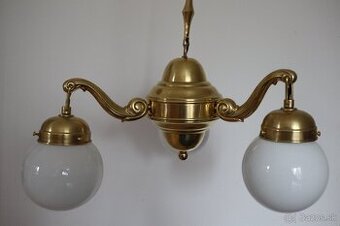 Starožitný mosadzný luster. REZERVOVANÝ - 1