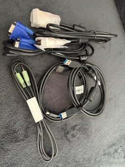 set kablov VGA,DVI,DP,USB3, Audio jack3,5mm