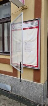 Predám hliníkovú reklamnú tabuľu na stenu. Materiál hliník.