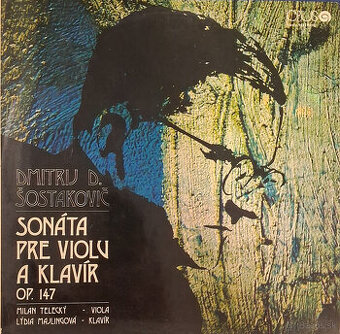Retro gramofónová LP platňa Sostakovic - Sonáta