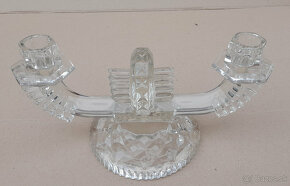 Misa na ovocie, retro brúsený košík,  svietnik, solnička