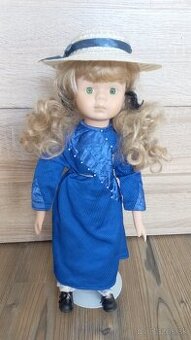 Keramicka babika so stojanom - modre saty