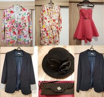 Šaty, klobúk značky TONAK, saká, kabelka - 1