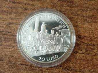 Metternich 2003 20€ PROOF – Investičné striebro Rakúsko