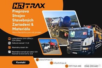 Autodoprava s hydraulickou rukou