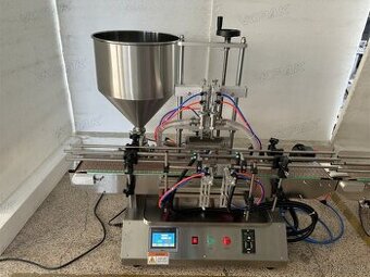 Stolný automatický stroj na plnenie tekutín do pohárov med