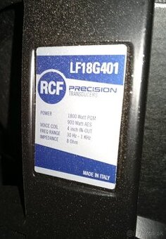 Reproduktor RCF LF18G401